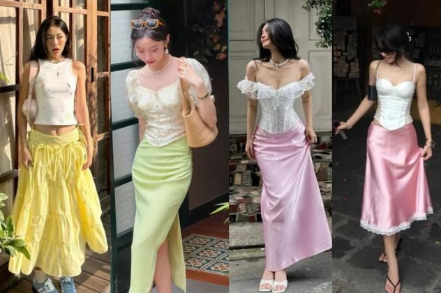  Phối đồ kiểu Old Money: 8 bản phối chân váy dài lãng mạn cho nàng thơ